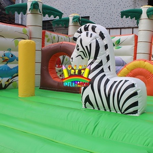 Orient Inflatables เทศกาลป่าม้าลายแบบกำหนดเอง,สวนซาฟารีพองได้กระโดดเด้งสวนป่าเขตร้อนสวนสัตว์ดินแดนแห่งความสุข - Product Image 6