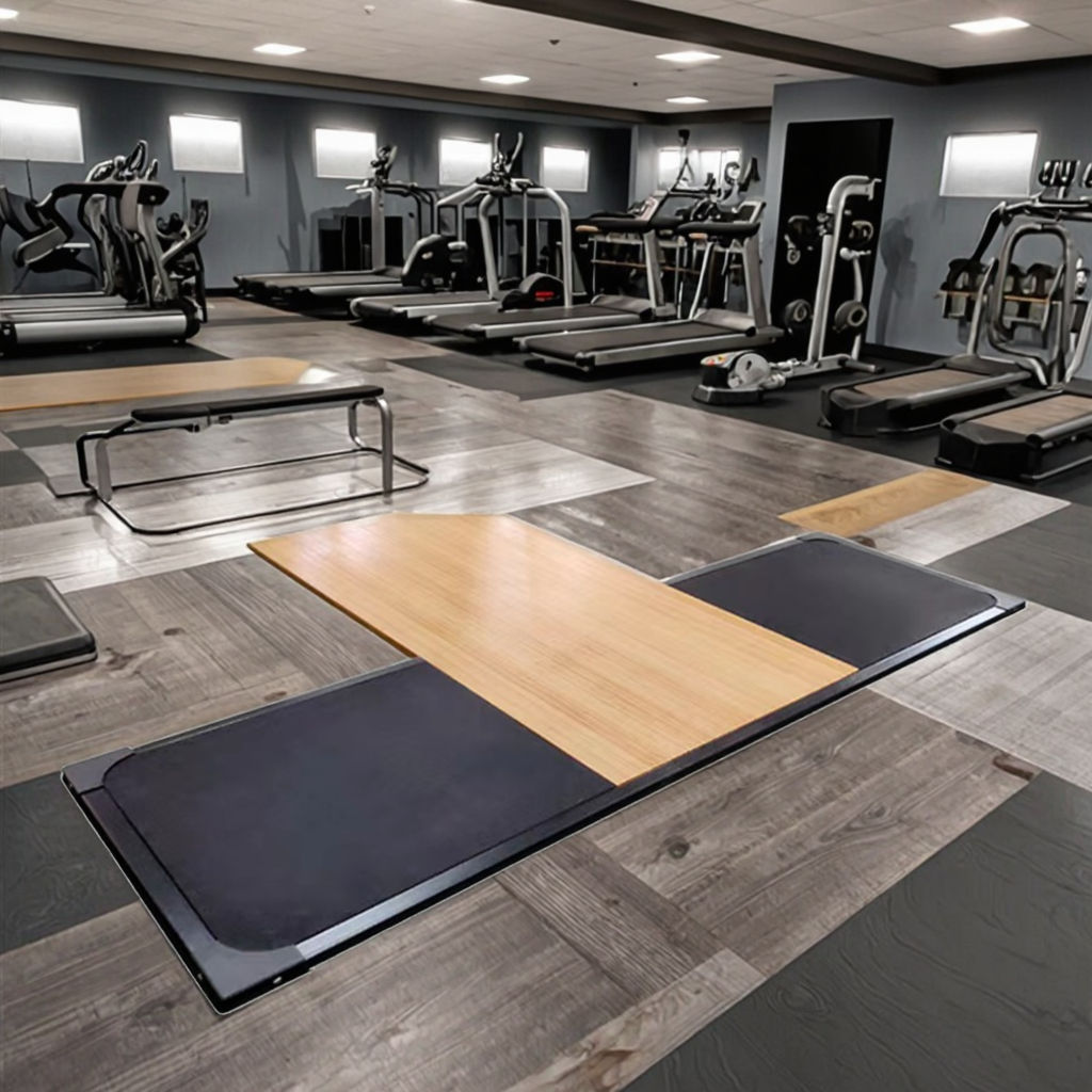 Best Selling Wood Weightlifting Platform Durable Rubber Steel