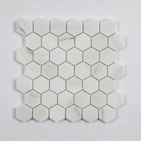 Mosaïque en marbre blanc Centurymosaic Capri Bianco, bande de mosaïque empilée, marbre naturel pour sol, mur, cuisine, salle de bain, vente en gros