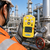 Détecteur de gaz 5 en 1 avec capteurs de méthane, d'oxygène, de monoxyde de carbone, de sulfure d'hydrogène et de dioxyde d'azote pour les espaces confinés