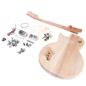 Großhandel Fabrik Export Holz leere Kinder DIY Halbzeug E-Gitarren-Set