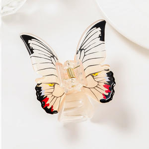 Venta al por Mayor de Pinzas para el Cabello con Forma de Mariposa, Accesorios Dulces para Mujeres y Niñas, Hechas de Plástico Acrílico - Product Image 6