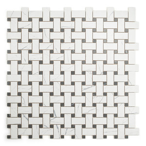 Piastrella a Mosaico Bianca Viena 30x30 Cm Rettificata Finitura Satinata Spessore 8,5 Mm - Product Image 2