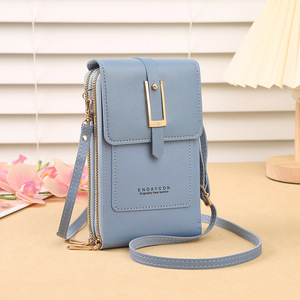 Nouvelle tendance : sacoche transparente pour téléphone à écran tactile, sac bandoulière simple, petit sac pour téléphone, sac à monnaie pour femme, design vertical - Product Image 2