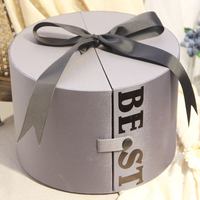 Emballage en papier rose conservé boîte à fleurs ronde cadeau de luxe Roses cadeau avec boîte à fleurs de savon
