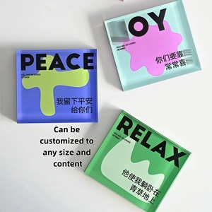 Hanxin Manufacturer Epoxy Resin Soft Magnetic Modern Personalized Text Magneticcustom Acrylic Fridge Magnet Acrylic Magnet