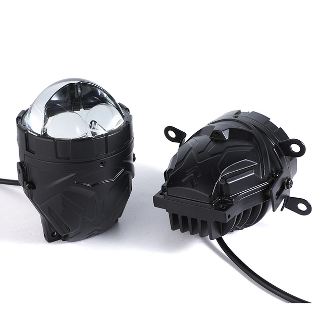 GPNE F12X+2 Waterproof 3.0 Biled Fog Projector Lenses 3 Color With Dual Laser Eyes