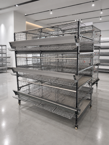 Jaula Automática <span class=keywords><strong>para</strong></span> Aves de Corral <span class=keywords><strong>para</strong></span> Granjas de Gallinas Ponedoras con Sistema de Alimentación y Bebederos - Product Image 5