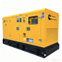 Générateur diesel silencieux insonorisé Cummins à bon prix, 110 kVA, 88 kW, triphasé, 400 V, 50 Hz, pour usine, centre commercial, hôtel, ISO CE