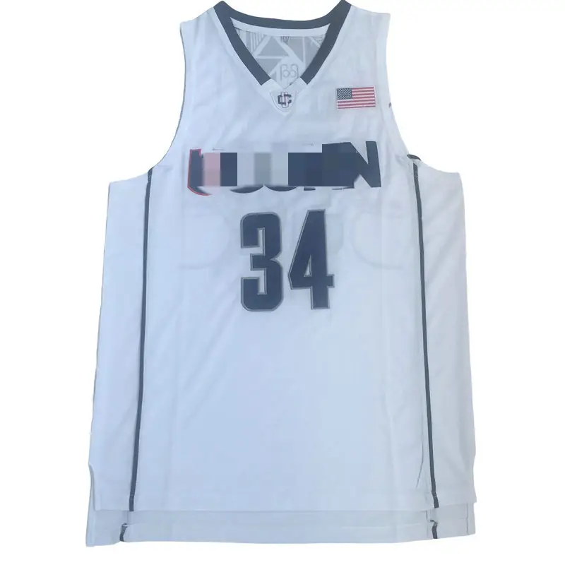 Großhandel Uconn Basketball Bekleidung 2 Bouk Nicht - 15Walker - 34 Allen Zuverlässiger Ruf Mit Navy/White University Basketball