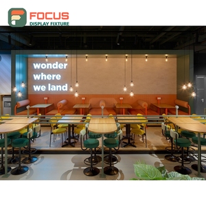 Étagère de présentation de café intégrée avec cadre en bois massif, présentoir pour café en sachet, étagère de présentation pour café commercial - Product Image 4