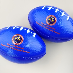 PU Rugby Stress Relief Toy <b>Ball</b> Custom Logo Promotional American Football Foam <b>Squeeze</b> Toy Relax Gift for Sport Event, Office - Product Image 5