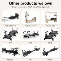 Reformer de Pilates professionnel Master M3K+ en aluminium pour un entraînement complet du corps et une stabilité accrue du tronc