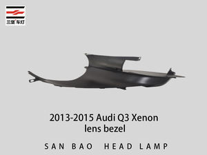 Sanbao Cadre décoratif de grande taille en matériau PC transparent de haute qualité, électroplaqué, accessoires de phare, achat unique, <span class=keywords><strong>Audi</strong></span> Q3 - Product Image 5