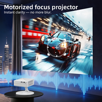 Proyector de Video Inteligente Android 14 de 720P, Proyector Portátil 4K 3D para Cine en Casa, Televisor Digital, Proyector Wifi para Reuniones Telefónicas y Juegos 5G