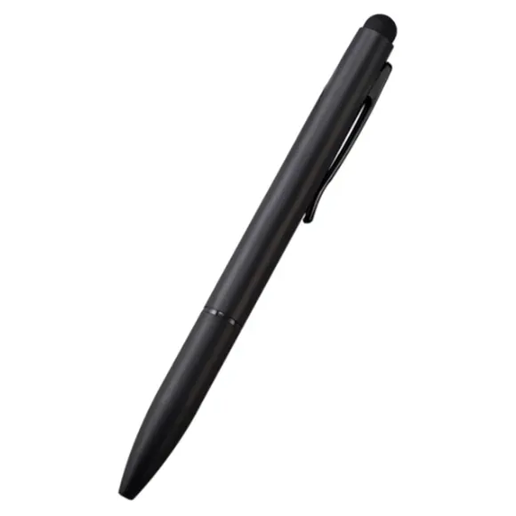 ブラックメタルペンラグジュアリーオフィスメタルスタイラスボールペンツイストペン