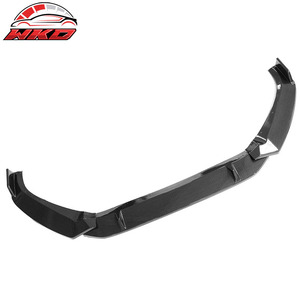 Convient pour Audi S4 A4 Quattro B9 2017-2018, lèvre de pare-chocs avant style IKON, imprimé fibre de carbone - Product Image 5