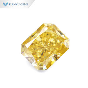 เครื่องประดับ Tianyu อัญมณีตัดเพชรโมอิสสีเหลืองสดใสสำหรับการทำเครื่องประดับ - Product Image 3