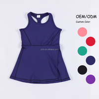 Conjunto Deportivo para Niñas de Secado Rápido y Elástico en 4 Direcciones, Pantalones Cortos con Cintura Elástica y Camiseta sin Mangas, Venta al Por Mayor (Certificado CPC)