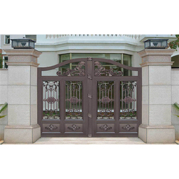 El fabricante proporciona hermosas y exquisitas puertas batientes de aleación de aluminio para patio sólido para villa señorial - Product Image 5