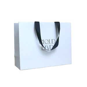 Custom Color Printed Logo Big <b>White</b> Retail Boutique Shopping Tote Art Gift <b>Paper</b> Bags for Shoes Clothes Recyclable Packaging - Product Image 2