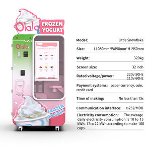 Machine à crème glacée commerciale pour les entreprises-Profit élevé avec une faible consommation d'énergie SDK et code QR Activé Carte de crédit et changement de pièces - Product Image 4