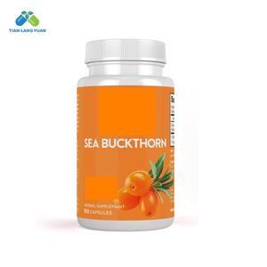 Oem Pakket Duindoorn Bessenolie Supplement 4400Mg Duindoorn Olie Capsules Natuurlijke Bron Van Omega 3 6 7 En Omega 9 - Product Image 3
