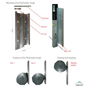 Comedero Damino PlayFeeder diseñado para lechones que estimula la absorción temprana de hierro con dos posiciones y fácil uso para fórmula de hierro en polvo - Product Image 5