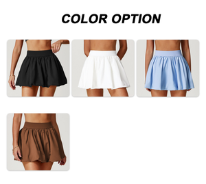 شعار مخصص ملابس رياضية نسائية سريعة الجفاف جيدة التهوية ملابس بيكلبول <span class=keywords><strong>2</strong></span> في 1 تنورة تنس الجولف مع جيوب جانبية للبالغين - Product Image 6