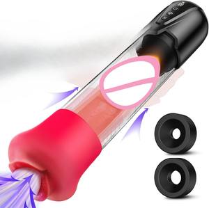 新型デザイン 男性用バイブレーター ペニスマスタベーター 吸引式デザイン 全自動電動増大器 ストレッチ真空マスタベーションカップ - Product Image 6