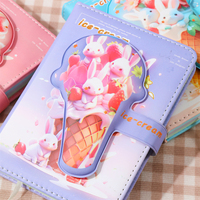 Carnet Design Rose pour Enfants Agenda Planificateur Vente en Gros Mignon Cahier Couverture en Pu Iigen Kawaii et Mignon Couverture Rigide Squishy Animal