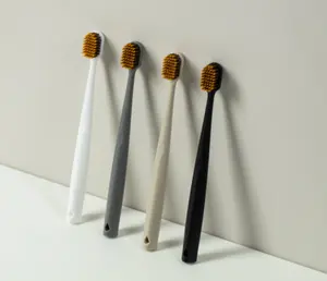 Toptan özelleştirilmiş yumuşak ipek derin temizlik diş fırçası plastik yetişkin diş fırçası