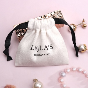 2024 Custom Soft Washing Durable Organic Cotton Tote <b>Draw</b> String Shoe Bag <b>Small</b> Foldable Brush Canvas Drawstring Pouch With Logo - Product Image 2