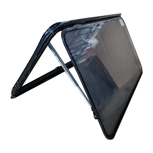 Pièces de <span class=keywords><strong>carrosserie</strong></span> pour <span class=keywords><strong>camping</strong></span>-<span class=keywords><strong>car</strong></span>, fenêtre incurvée à charnière supérieure en profilé aluminium 900x500mm pour caravane, <span class=keywords><strong>camping</strong></span>-<span class=keywords><strong>car</strong></span>, remorque, avec moustiquaire plissée et pare-soleil - Product Image 1