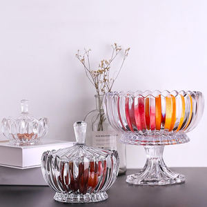 Verrerie vintage transparente récipient <span class=keywords><strong>de</strong></span> stockage d'aliments secs pot <span class=keywords><strong>à</strong></span> sucre en <span class=keywords><strong>verre</strong></span> et <span class=keywords><strong>boîte</strong></span> <span class=keywords><strong>à</strong></span> bonbons avec couvercle <span class=keywords><strong>pour</strong></span> la fête <span class=keywords><strong>de</strong></span> mariage - Product Image 3