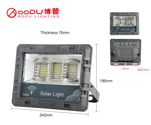 Giá tốt an ninh góc rộng Cảm biến điều khiển từ xa ngoài trời năng lượng mặt trời phát hiện chuyển động đèn lũ - Product Image 3