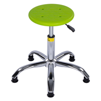 Chaise de laboratoire M04, tabouret ESD en polypropylène, hauteur réglable, roulettes pivotantes, design contemporain, modèle M04, hôpital, école, laboratoire