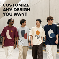 T-shirt en coton imprimé unisexe grande taille respirant à manches courtes 240 g/m² couleur unie coupe ample style streetwear OEM ODM pour homme