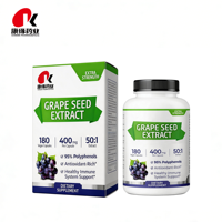 Fabricant direct d'extrait de pépins de raisin en capsules, formule personnalisée OEM, supplément à base d'extraits végétaux, certifié casher et halal