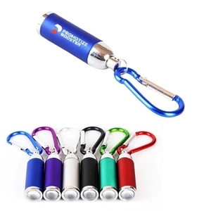 <b>Custom</b> Mini Flashlight for Hiking Climbing Camping Promotional Item With Uv Printed <b>Keychain</b> Ring - Product Image 1