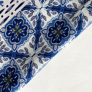 Arvest-tela estampada de sarga de rayón de algodón para camisa y vestido, informe de prueba de calidad de marca del Reino Unido - Product Image 3