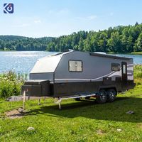 CAMPTRL Nouvelle Conception de Caravane Mini Teardrop de Haute Qualité pour Camping en Plein Air, Voiture Tout-Terrain, Remorque de Voyage, Van RV