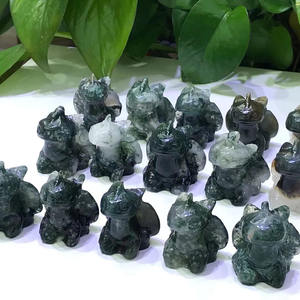 Sculptes en mousse naturel, Dragon sans dents, en cristal, faites à la main, furie, vous alliez comme le mignon - Product Image 4