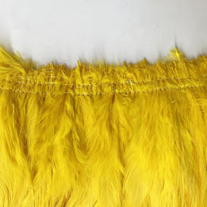 Vente en gros de plumes de selle de coq teintes enfilées 10-15cm de plumes de <span class=keywords><strong>cou</strong></span> de coque teintes - Product Image 5