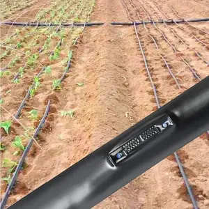 2024プラスチック農業灌漑ドリップテープシステムフラットエミッタータイプ黒中国供給農場と庭