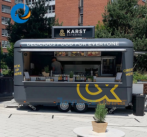 Hot Sale Aluminum Fiberglass Mobile Kitchen Restaurant Food Truck for Tacos Waffles Coffee Ice Cream Versatile Mobile Cart - Product Image 3