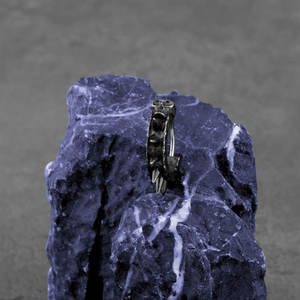 Pendientes de Aro Personalizados de Acero Inoxidable 316L, Elegantes, Impermeables, Estilo Occidental, para Hombre - Product Image 2