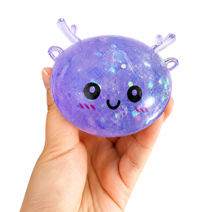 Nouveautés Jouets Squishy de Noël en forme de cornes de renne, Squishy en forme de boulette de Noël, Squishy en forme de boulette, Squishy en forme de boulette à paillettes - Product Image 4