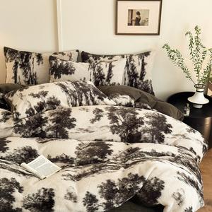 Fall Kwaliteit Wol Fleece 11-delige Set Warm Verdikt Konijn Dubbelzijdig Waterbestendig Licht Luxe Stijl Dekbed Hoes - Product Image 6