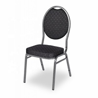 Chaises de banquet empilables en acier inoxydable tendance 2025 pour événements hôteliers